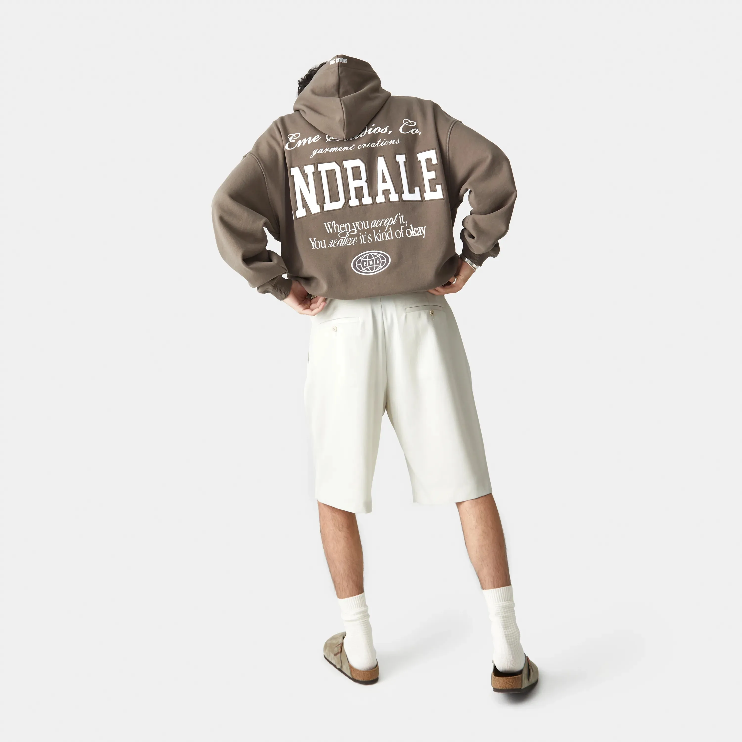 Acceptance Muddy Brown Oversized Hoodie