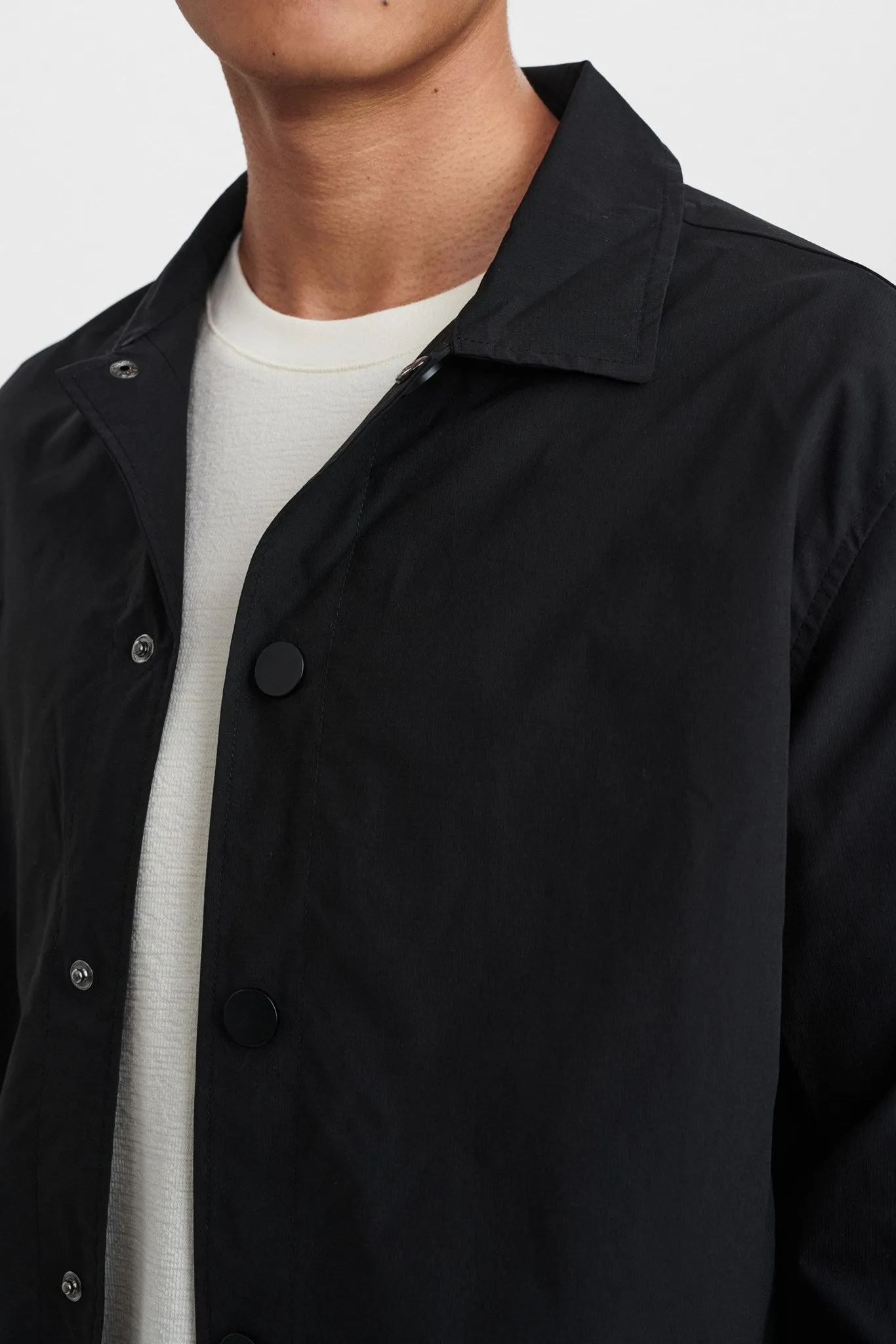 AKPER NYLON JACKET - Caviar