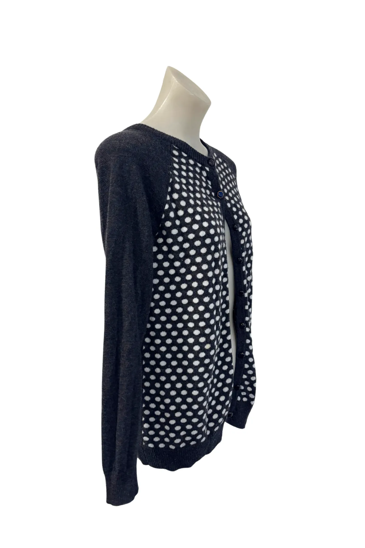 Bella spotty merino blend cardigan, M