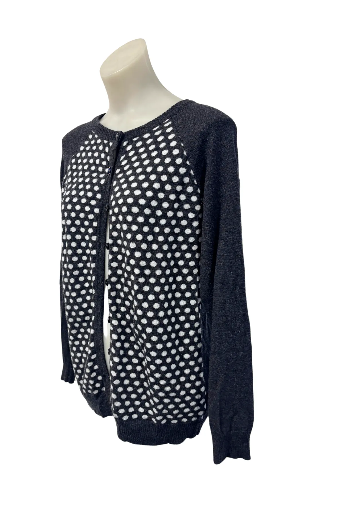 Bella spotty merino blend cardigan, M