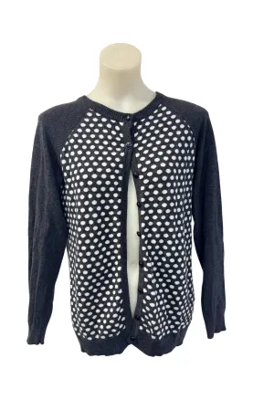 Bella spotty merino blend cardigan, M