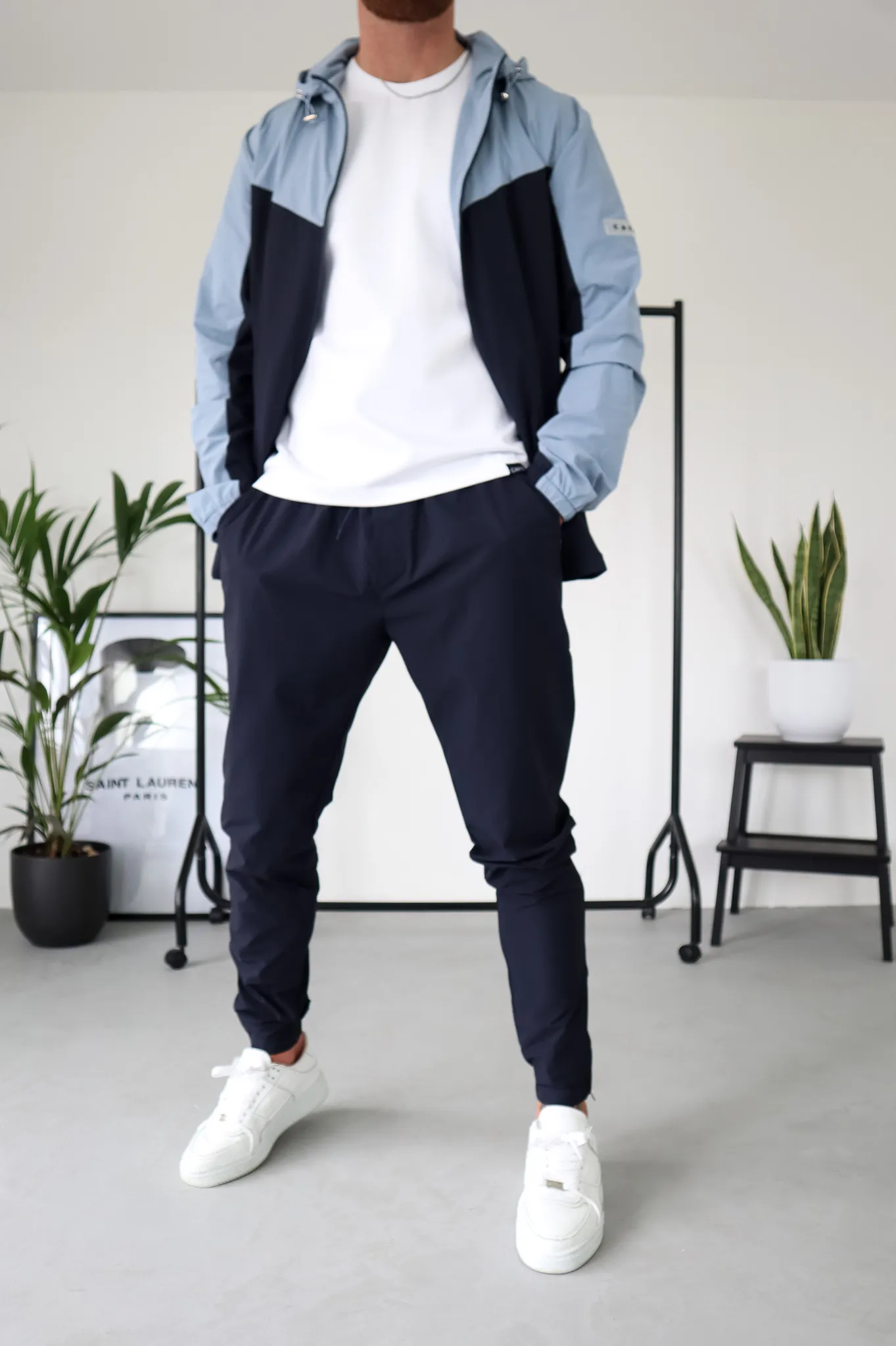 Capo TECHNICAL Track Jacket - Navy / Light Blue