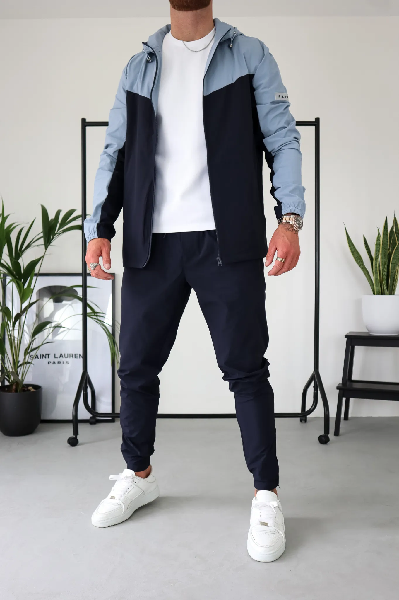 Capo TECHNICAL Track Jacket - Navy / Light Blue