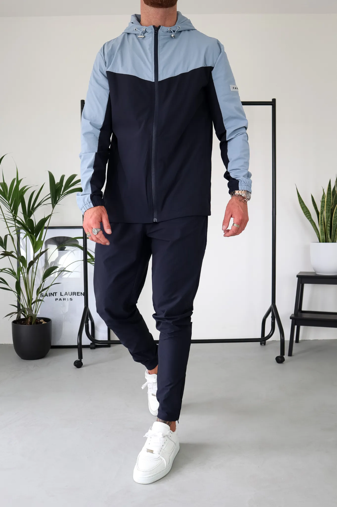Capo TECHNICAL Track Jacket - Navy / Light Blue