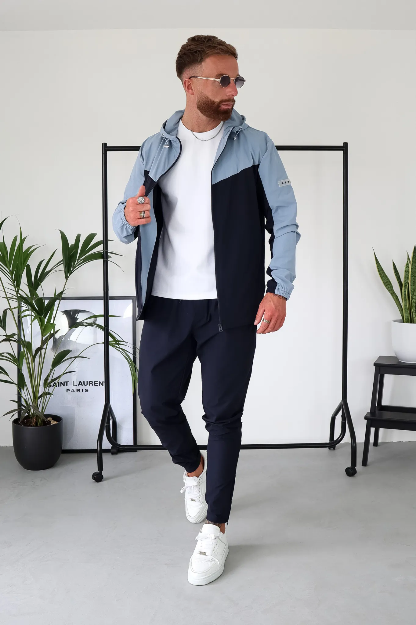 Capo TECHNICAL Track Jacket - Navy / Light Blue