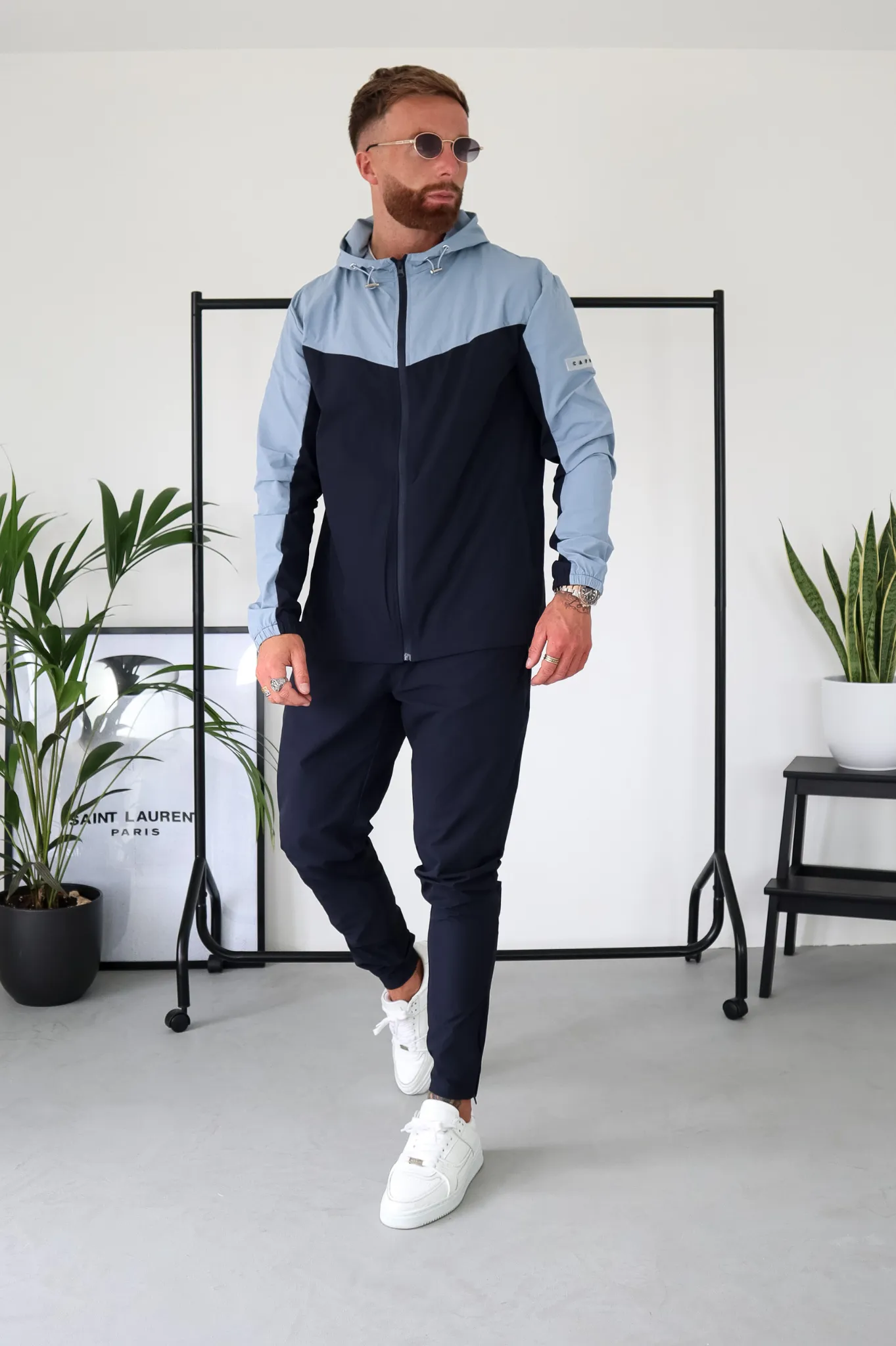 Capo TECHNICAL Track Jacket - Navy / Light Blue