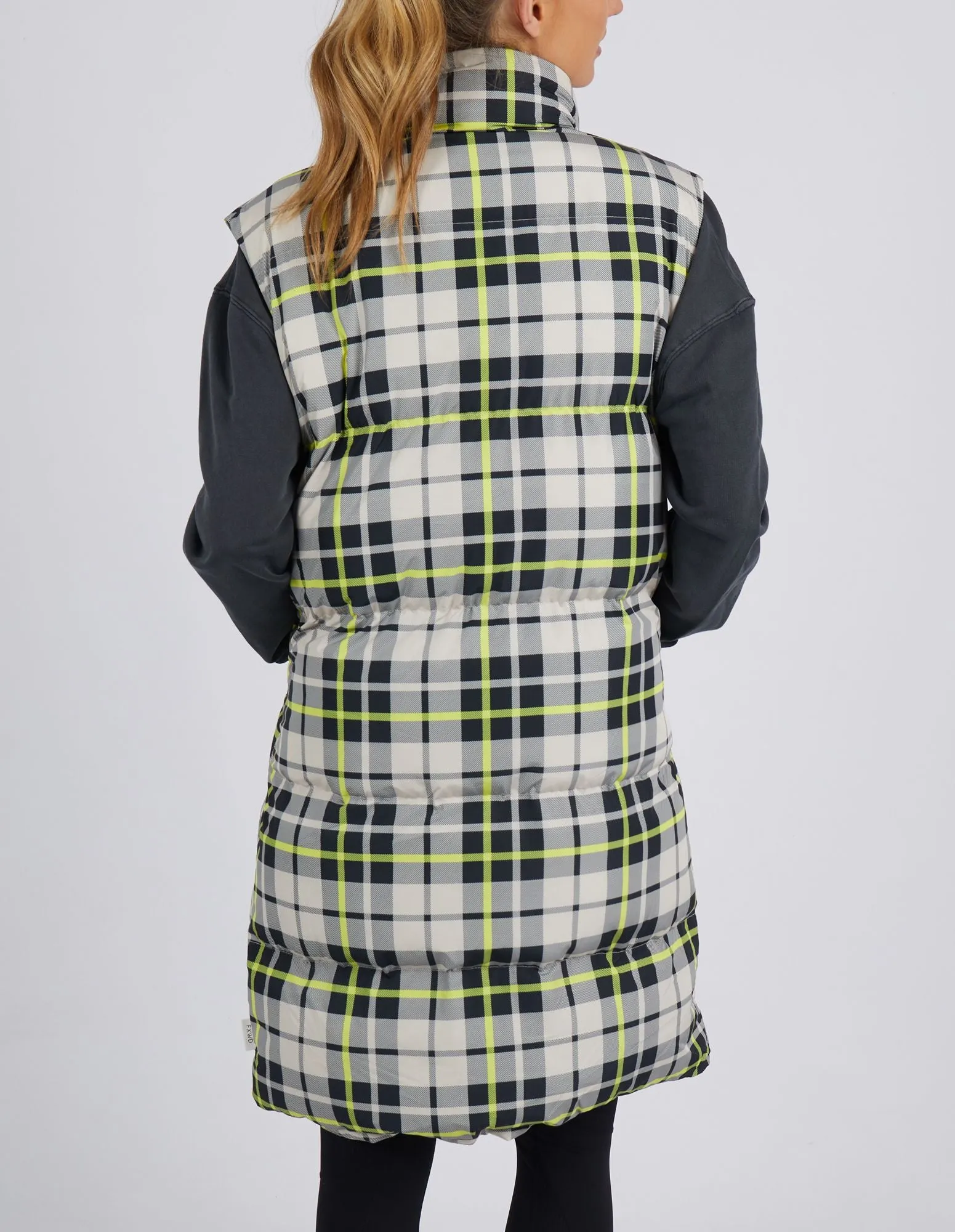 Check It Long Line Vest - Check