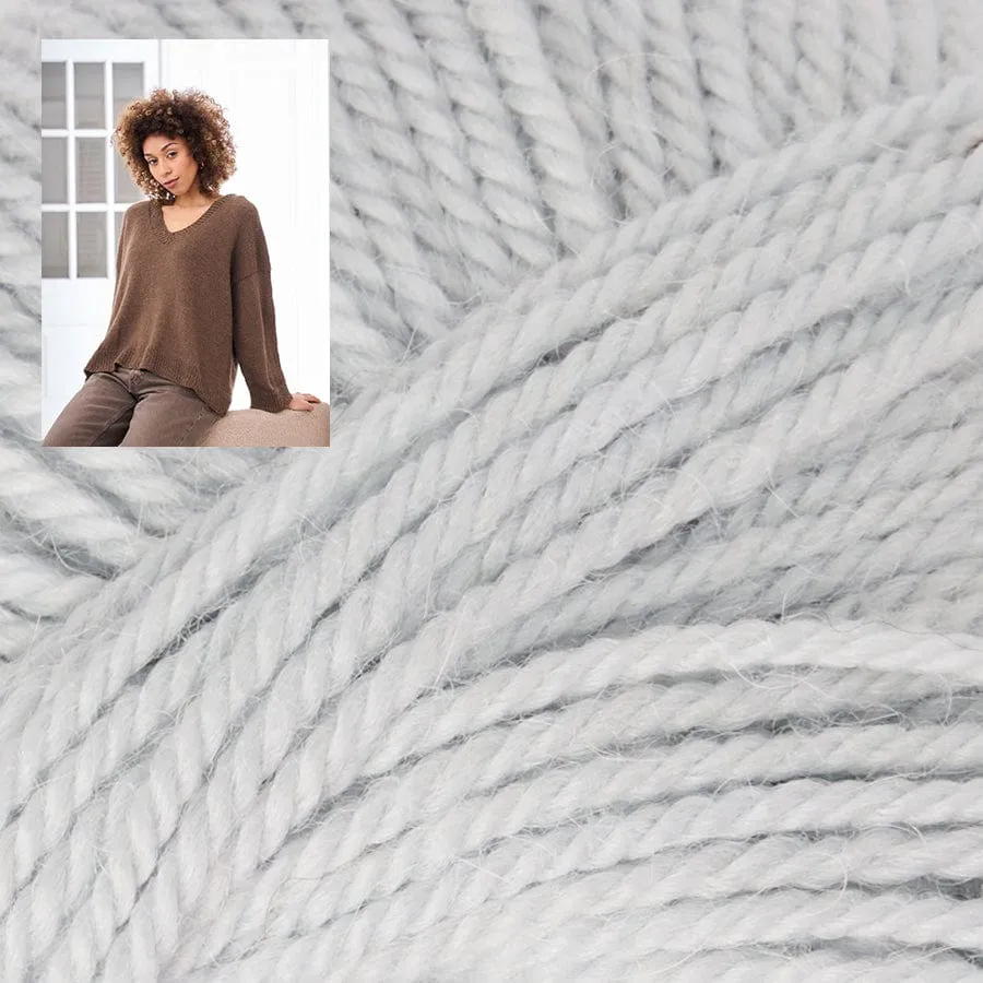 HEACHAM V-neck Sweater Kit in Alpaca Wool
