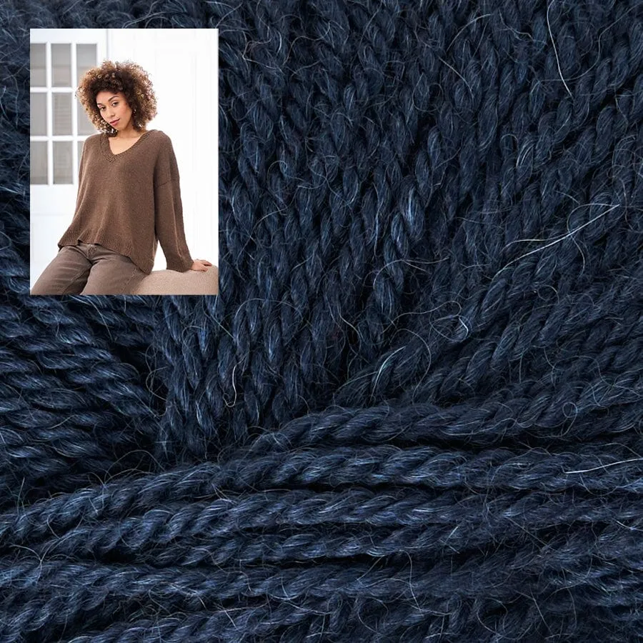 HEACHAM V-neck Sweater Kit in Alpaca Wool