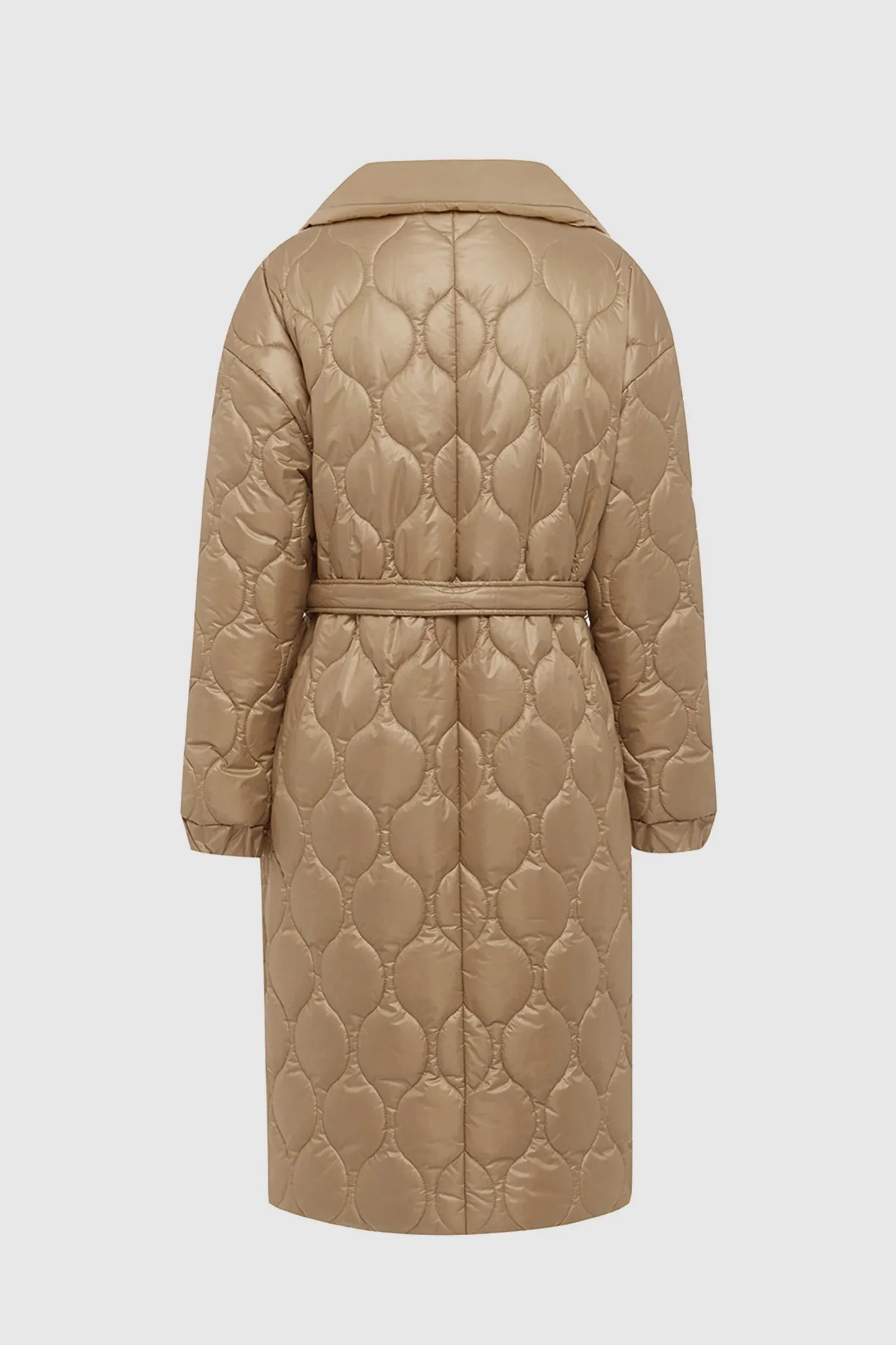 Maxwell Quilted Oversized Coat Cornstalk