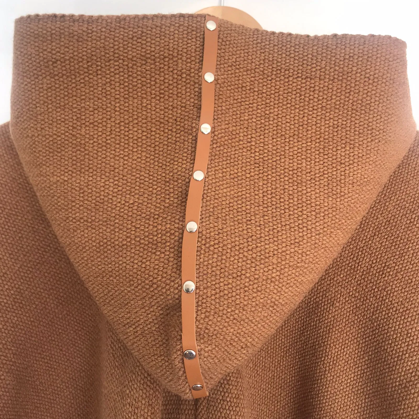 Poncho gorro lana y alpaca Constelacin camel