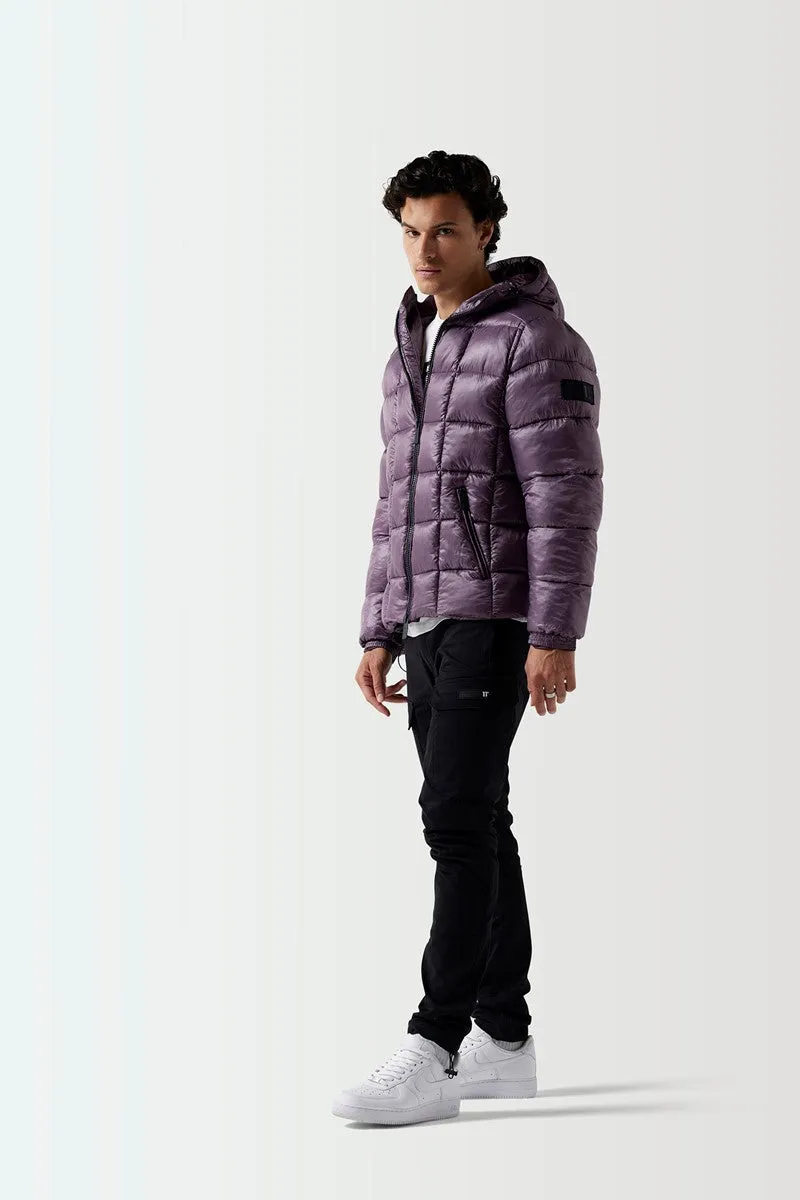Sheer Puffer Jacket - Plum Perfect