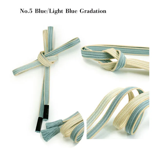 Silk Obijime Kimono Cord / Obijime Belt -Ayatakegumi /6 colors gradation