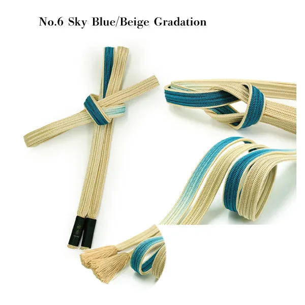 Silk Obijime Kimono Cord / Obijime Belt -Ayatakegumi /6 colors gradation