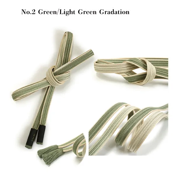 Silk Obijime Kimono Cord / Obijime Belt -Ayatakegumi /6 colors gradation