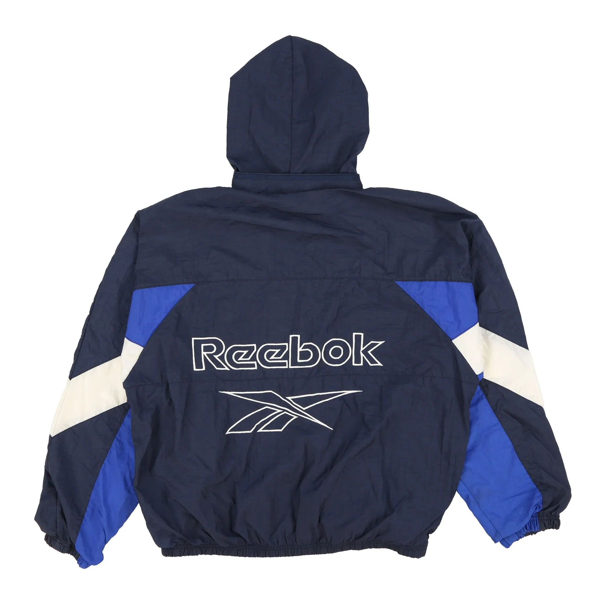 Vintage 90s Reebok Logo Nylon Track Jacket Size L