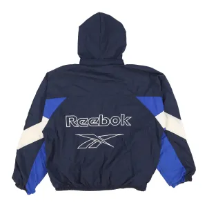 Vintage 90s Reebok Logo Nylon Track Jacket Size L