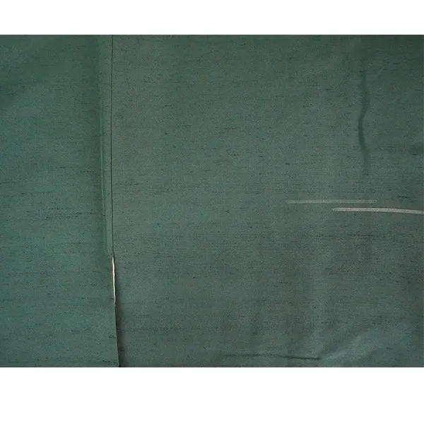 Vintage Haori Kimono Jacket Silk, Green base, Striped Haori