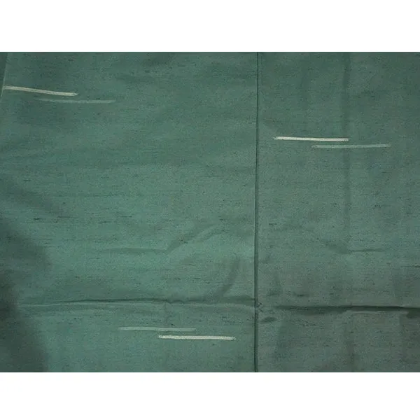 Vintage Haori Kimono Jacket Silk, Green base, Striped Haori