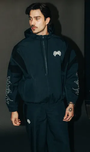 Wolves Hesh Brolic Track Jacket in Storm Blue/Black