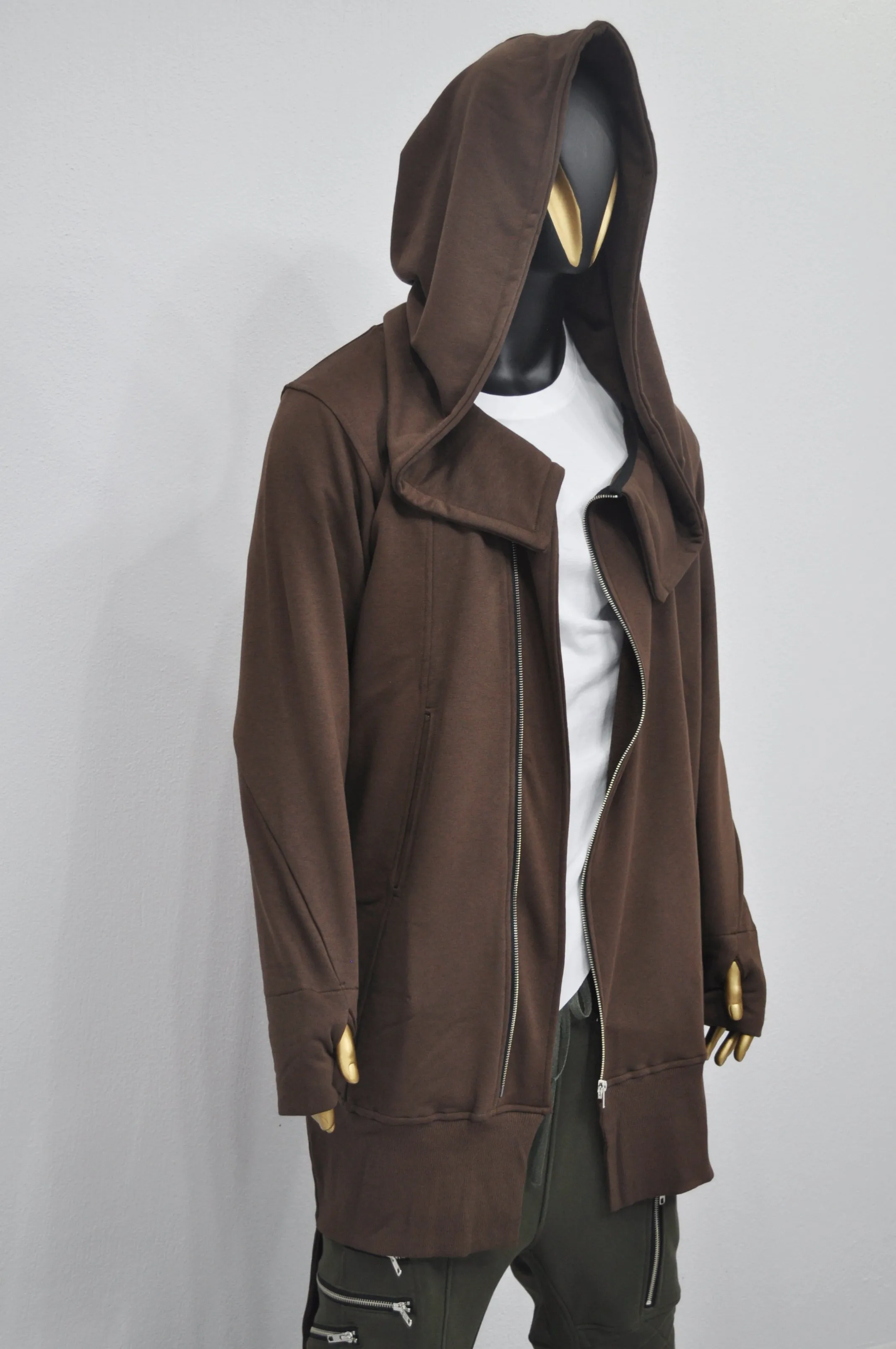 XS-8XL Overlong Oversized Essentials Hood Long Sleeve Hoodie-BB050