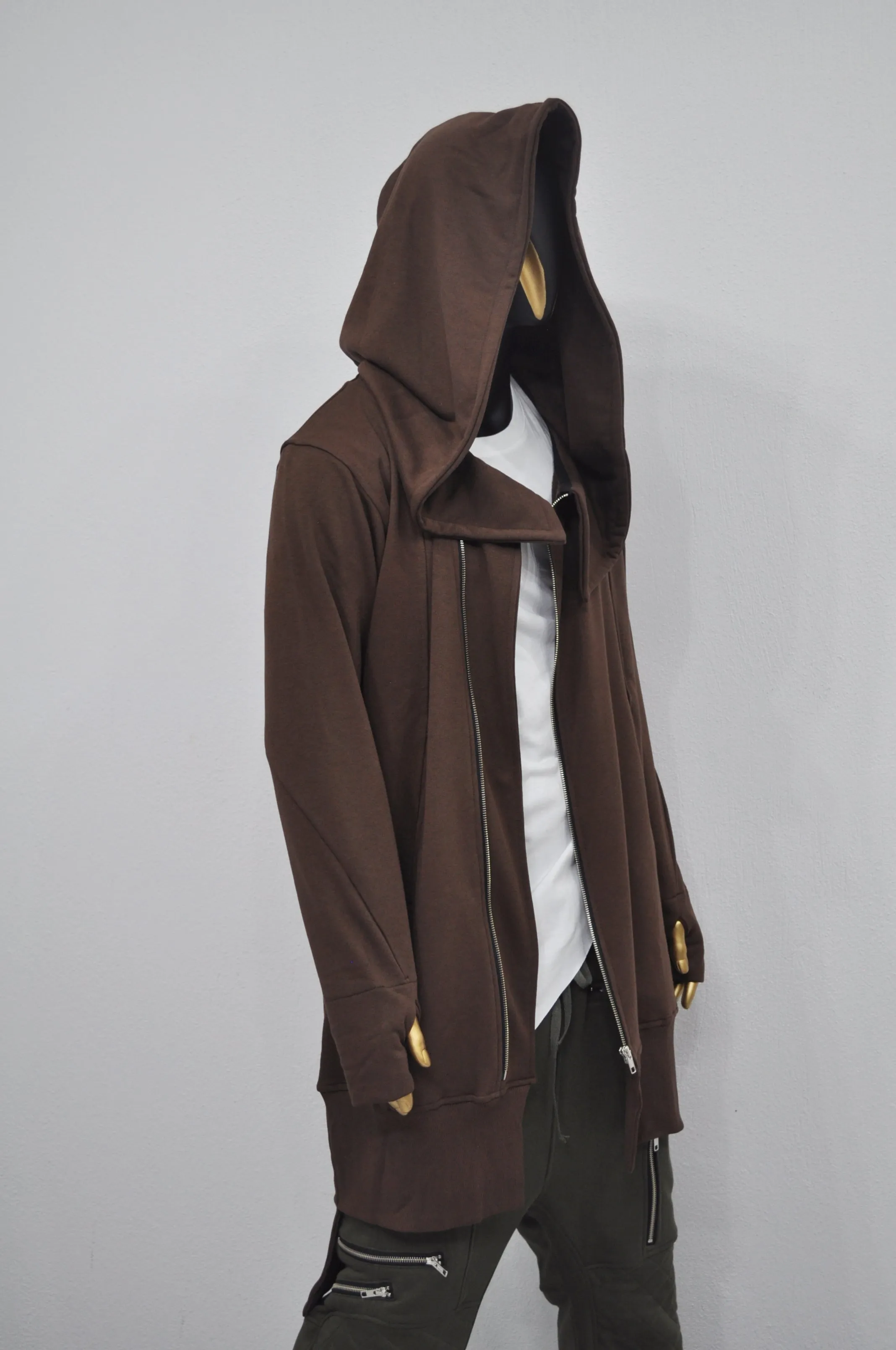 XS-8XL Overlong Oversized Essentials Hood Long Sleeve Hoodie-BB050