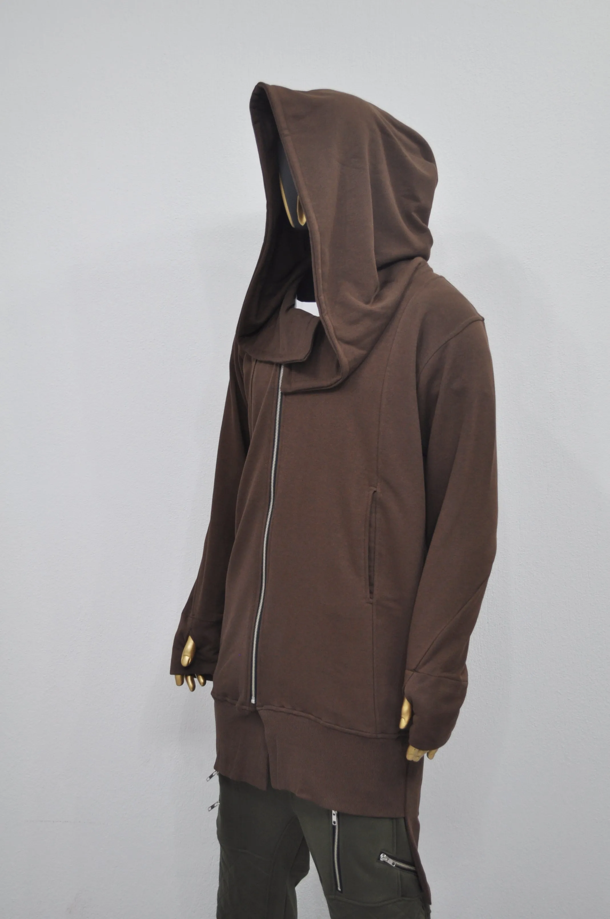XS-8XL Overlong Oversized Essentials Hood Long Sleeve Hoodie-BB050